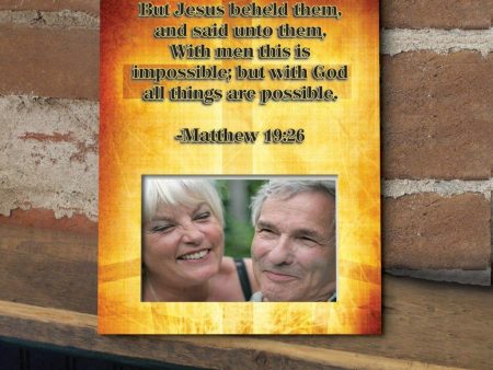 Matthew 19:26 Decorative Picture Frame Online Hot Sale