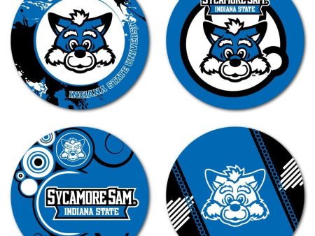 Indiana State University Fun Coaster Set of 4 Cheap