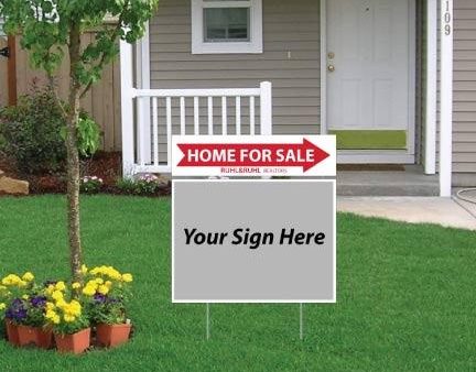 Ruhl & Ruhl Home for Sale Directional Sign Rider 6x24 Cheap