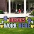 Heroes Work Here Yard Letter Cards 22 pc set For Cheap