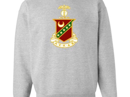 Kappa Sigma Coat of Arms Sport Gray Crewneck Sweatshirt Online now