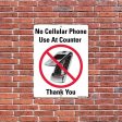 No Cellular Phone Zone Sign or Sticker Fashion