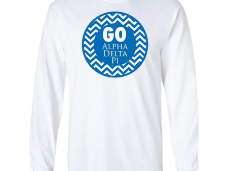 Alpha Delta Pi Chevron Long Sleeve T-shirt Supply