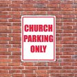 Church Parking Sign or Sticker Cheap