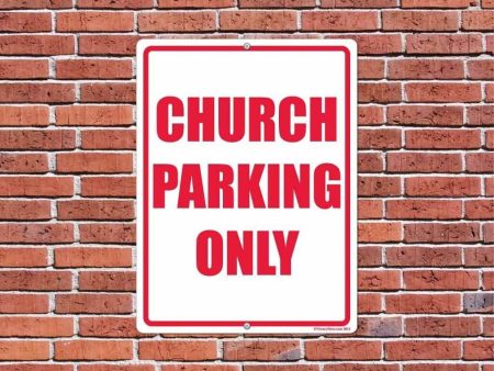 Church Parking Sign or Sticker Cheap