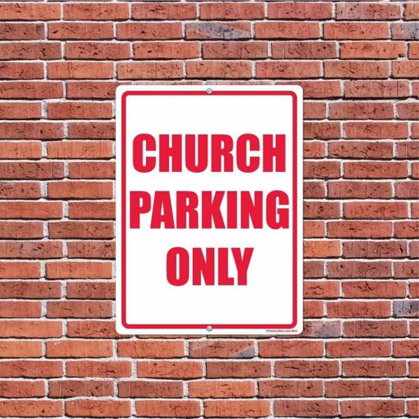 Church Parking Sign or Sticker Cheap