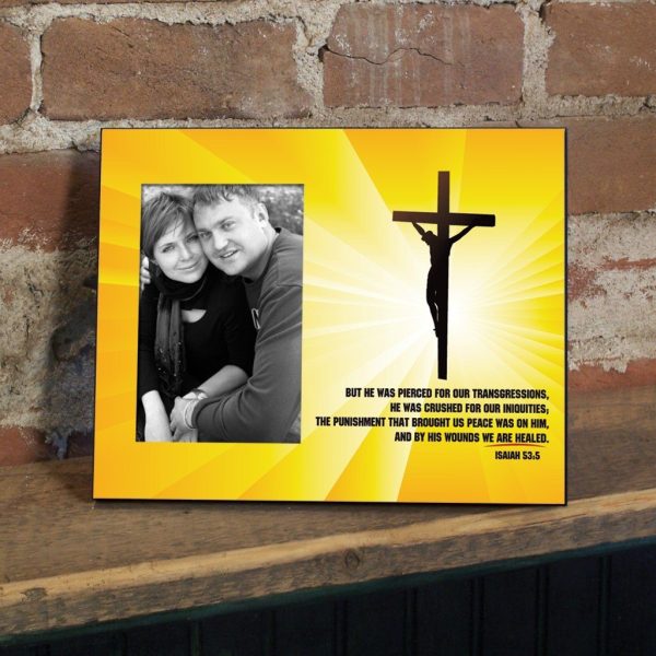 Isaiah 53:5 Decorative Picture Frame on Sale