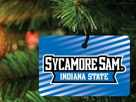 Indiana State University Rectangle Ornament Set of 3 Online Hot Sale