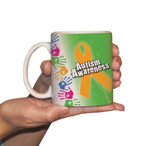 Autism Awareness Helping Hands Coffee Mug Online