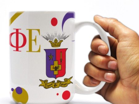 Sigma Phi Epsilon 15oz Crest and Bubble Coffee Mug Sale