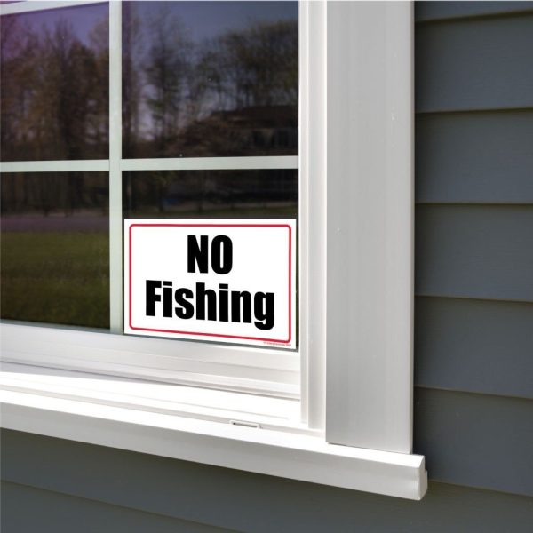 No Fishing Sign or Sticker Fashion