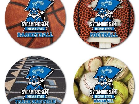 Indiana State University Sports Coaster Set of 4 on Sale