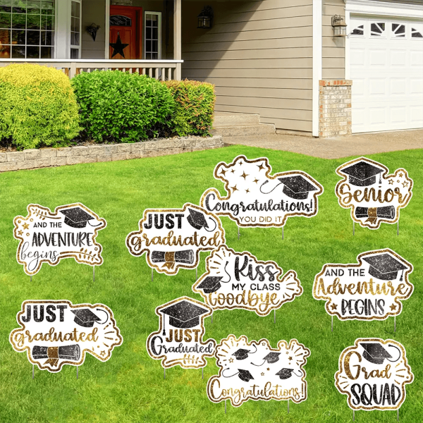 15  Graduation Sayings Yard Card Bundle | 10 pc Set Online Hot Sale