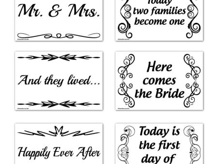 12x18 Wedding Yard Sign Set of 6 For Cheap