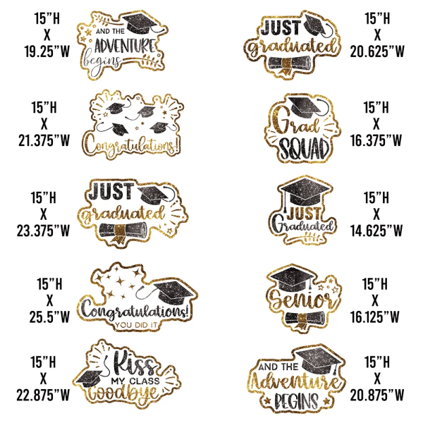 15  Graduation Sayings Yard Card Bundle | 10 pc Set Online Hot Sale