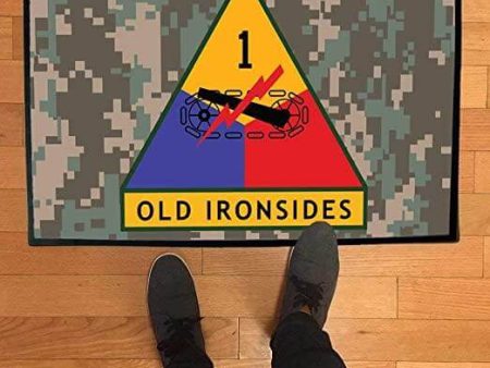 1st Armored Division Doormat Hot on Sale