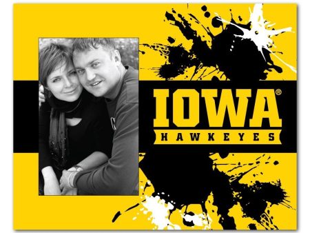 University of Iowa Paint Splatter Picture Frame on Sale