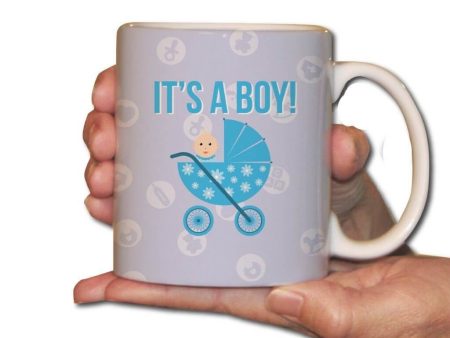 Baby Boy Carriage Coffee Mug on Sale