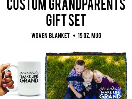 Custom Grandkids Make Life Grand Gift Set Fashion