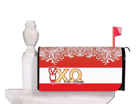 Chi Omega Magnetic Mailbox Cover - Design 2 Online Hot Sale