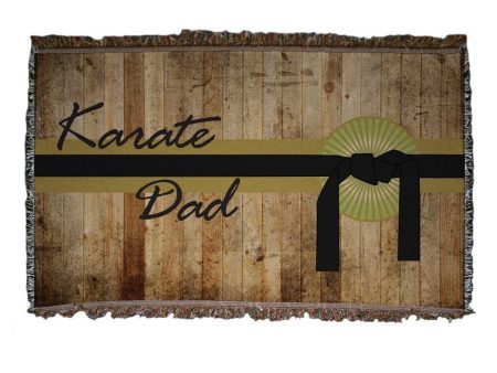 Karate Dad Woven Blanket Fashion