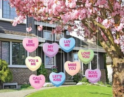 Valentine s Hanging Candy Hearts Decorations Sale