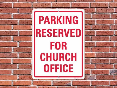 Parking Reserved for Church Office Sign or Sticker Supply