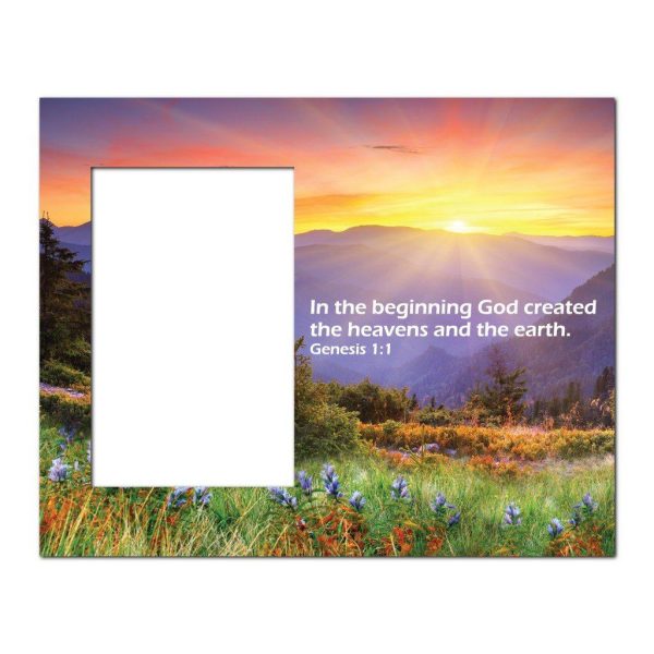 Genesis 1:1 Decorative Picture Frame Online now