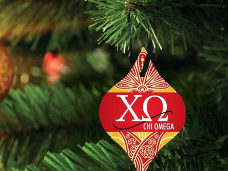 Chi Omega Tapered Ornament Set of 3 Online Sale