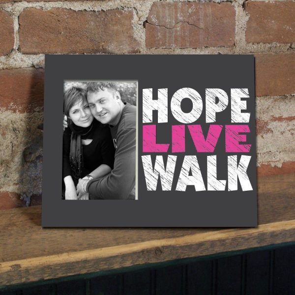 Hope Live Walk Breast Cancer Decorative Picture Frame For Cheap