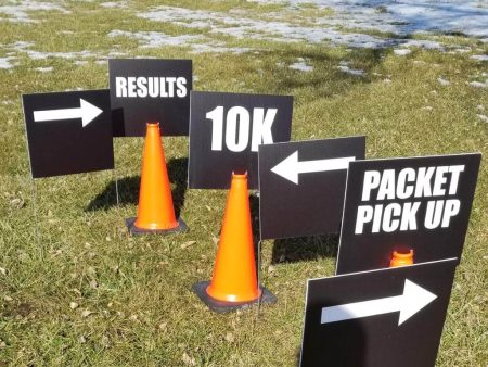 Road Race Directional Signs & Cones Set For Discount