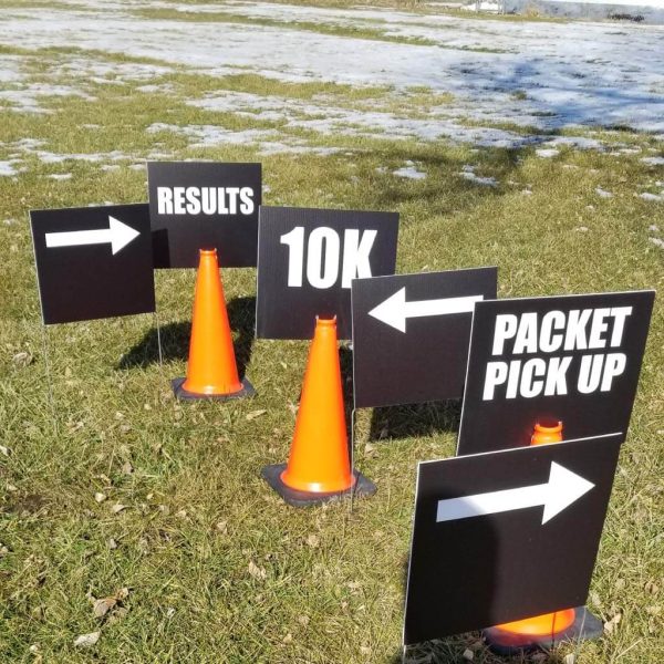 Road Race Directional Signs & Cones Set For Discount