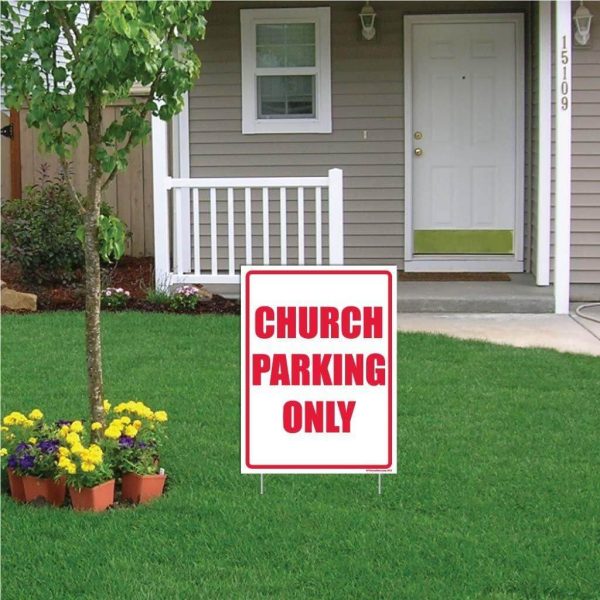 Church Parking Sign or Sticker Cheap