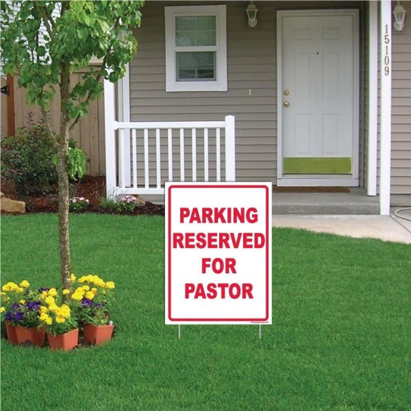 Parking Reserved for Pastor Sign or Sticker Online Hot Sale