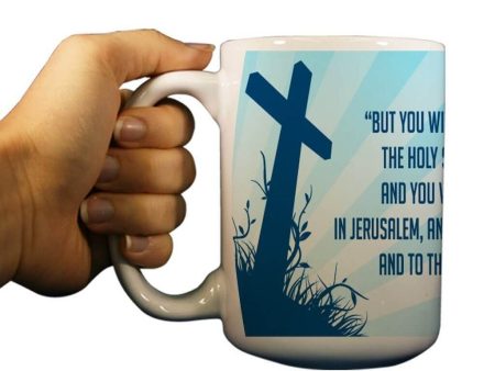 Acts 1:8 Religious 15oz Coffee Mug Cheap