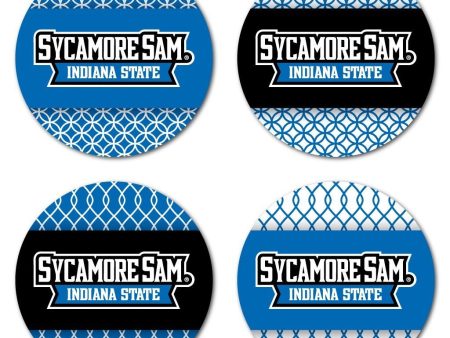 Indiana State University Patterned Coaster Set of 4 Fashion