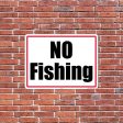 No Fishing Sign or Sticker Fashion