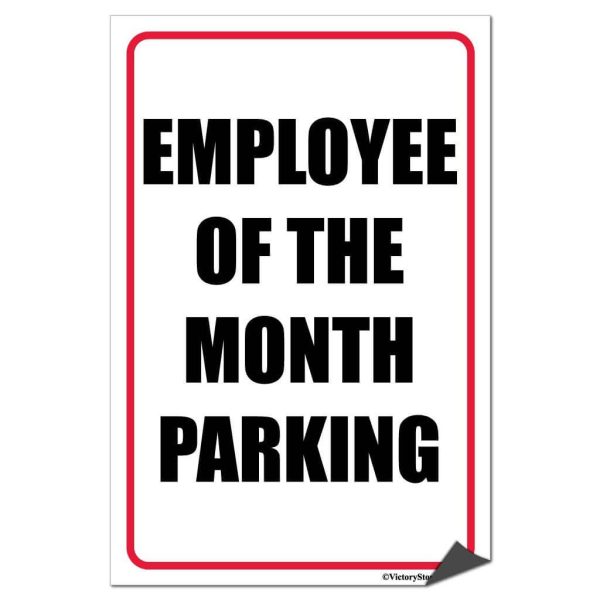 Employee of the Month Parking Sign or Sticker For Sale