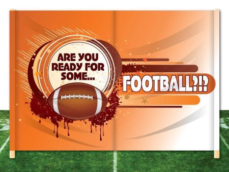 Are You Ready for Some Football? Orange Breakaway Banner For Sale