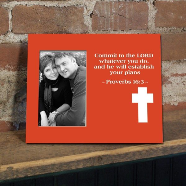 Proverbs 16:3 Decorative Picture Frame For Discount