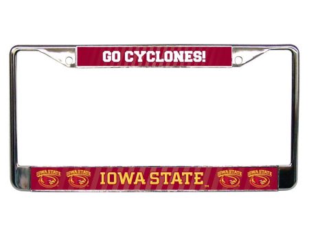 Iowa State University Go Cyclones! License Plate Frame Online Sale