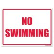 No Swimming Horizontal Sign or Sticker Online