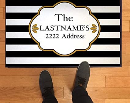 Custom Name & Address Doormat For Cheap