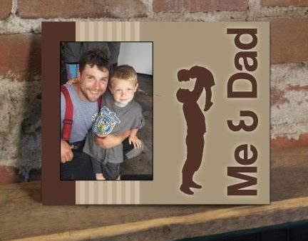 Me and Dad Brown Picture Frame Hot on Sale