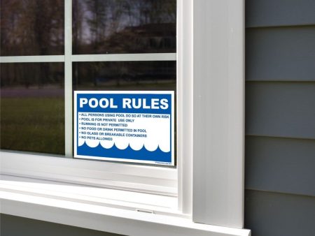 Pool Rules Horizontal Signage | Horizontal For Cheap