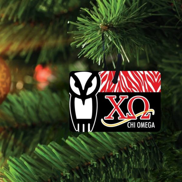 Chi Omega Ornament Set of 3 Shapes Online Sale