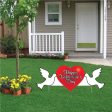 2  x 4   Happy Valentine s Day Yard Sign | Dove For Cheap