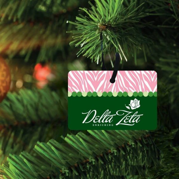 Delta Zeta Ornament Set of 3 Shapes For Sale