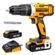 WORKSITE Power Hammer Screwdriver Drills Machine Drilling Tools 20V Lithium Battery Screw Driver Cordless Hammer Drill Driver- CD334H Hot on Sale