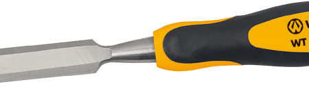 Worksite Flat Plate Chisel 1 2 inch(12mm), Anti-slip two-component ergonomic handle. Professional Bevel Edge Chisel, Drop forged chrome Vanadium blade,  Contoured handles for maximum control - WT3048  Online